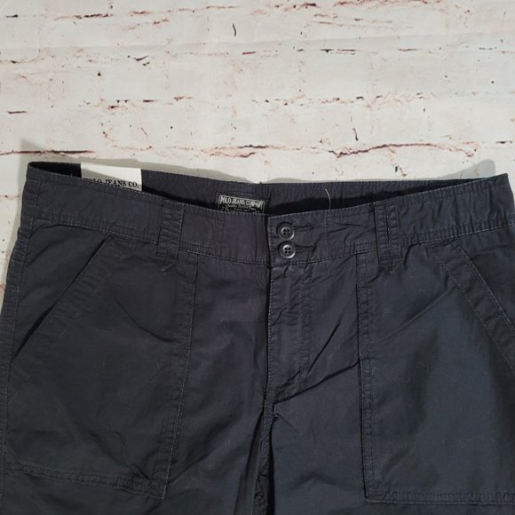 Polo Jeans Co., Roll Up Short, Bermuda Short, Size 10, NWT, Black - Picture 2 of 3